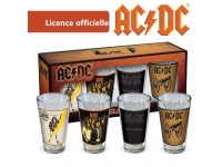 Ensemble AC/DC de 4 verres de 16oz / Couvertures d'album